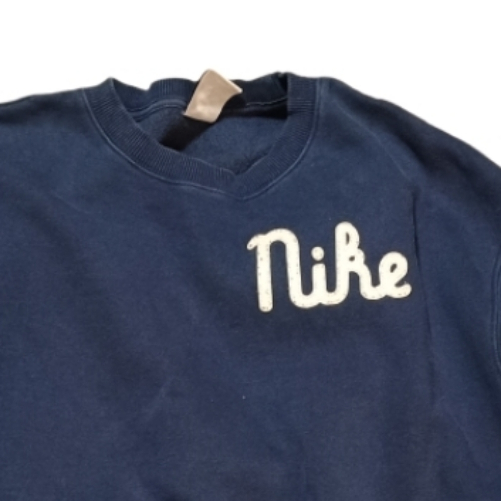 Nike Men's Dark Blue Vintage Crewneck Sweater - Picture 4 of 4